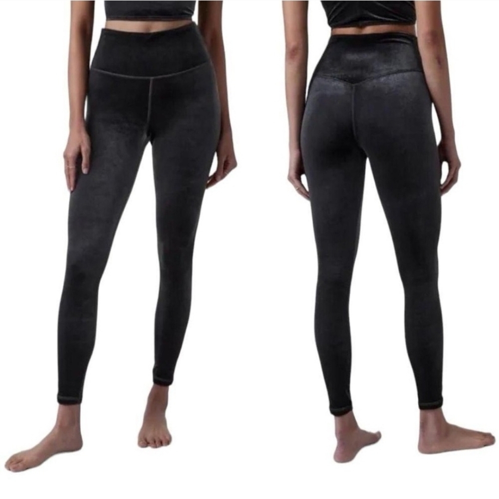 Athleta Elation Ultra High Rise Velvet Tight Legging Size Small Petite